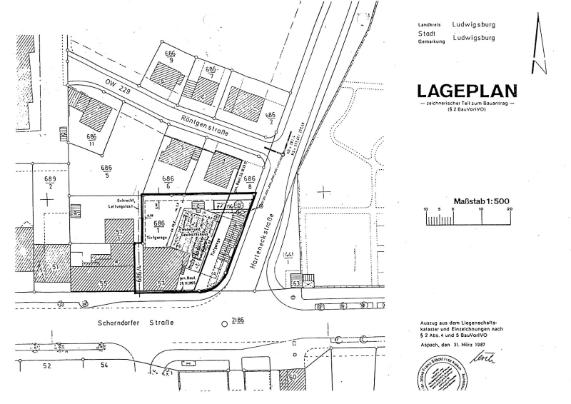 ARI-9190-Lageplan - Angenehme 2 Zi.- ETW mit TG.- Stellpl. und großartigem, umlaufenden Balkon und T