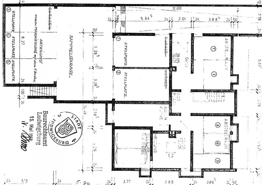 ARI-9367-Grundriss-UG - 3 Zi.- Wohnung mit Balkon in ruhiger und beliebter Wohnlage, TG.-Stellplatz Reichertshalde