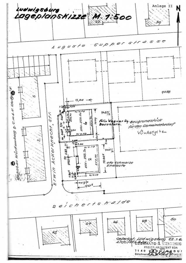 ARI-9367-Lageplan - 3 Zi.- Wohnung mit Balkon in ruhiger und beliebter Wohnlage, TG.-Stellplatz Reichertshalde