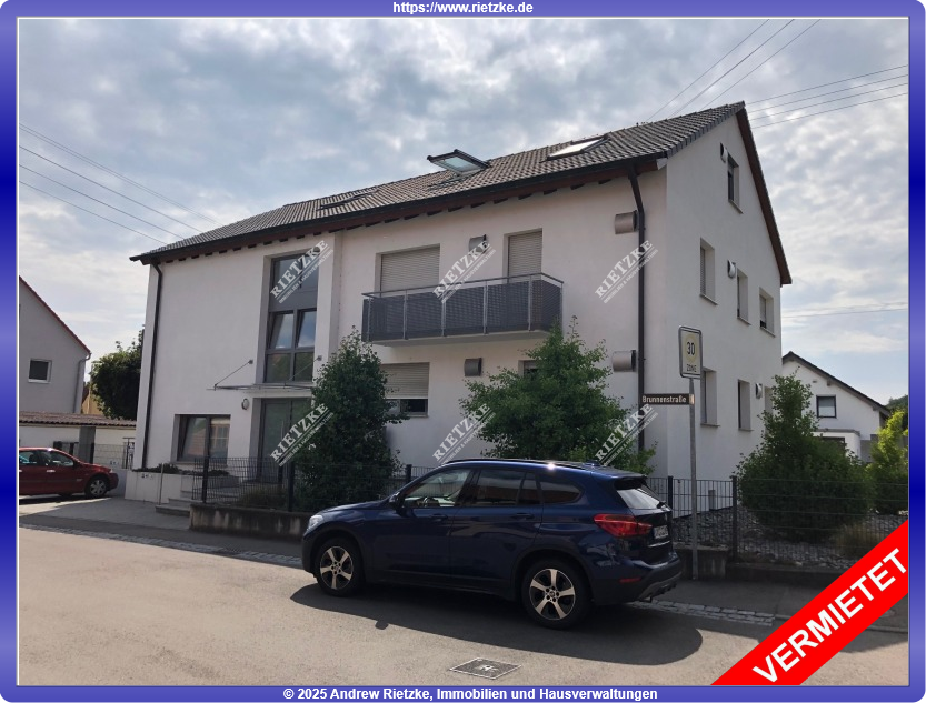 ARI-9362 EG Aff rechts Ansicht - Gemütliche, helle 2 Zimmerwohnung mit Duschbad und Außenstellplatz