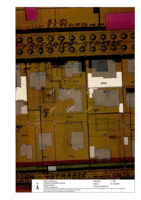 Abrissgrundstück, großer Bauplatz, teilbar in 2ter Baureihe gewachsenes Wohngebiet - ARI-9375 Lageplan LB Mitte (2816)