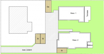 Abrissgrundstück, großer Bauplatz, teilbar in 2ter Baureihe gewachsenes Wohngebiet - Bsp.Lageplan-Abriss-LB (2817)