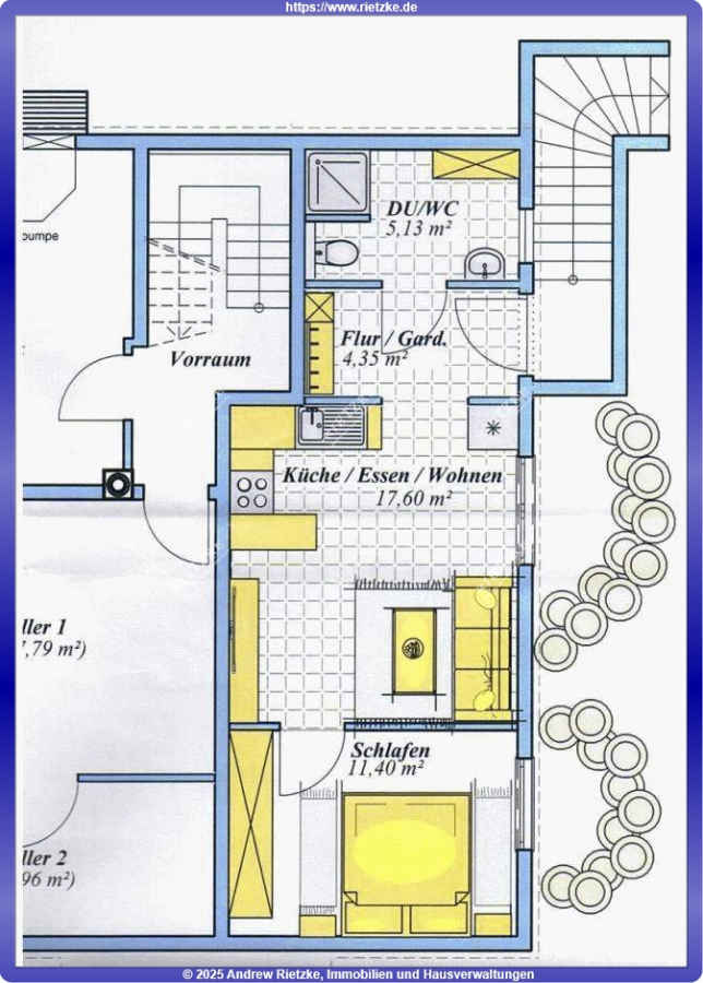 ARI-9234-Grundriss - Nette ELW mit separatem Eingang, EBK und Stellplatz