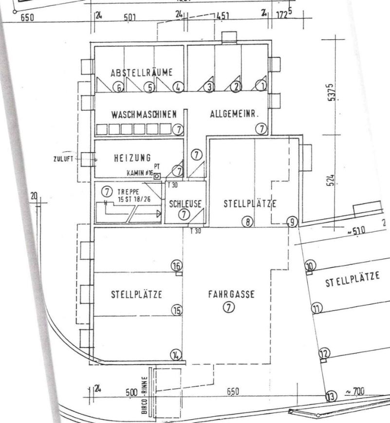 ARI-9057-Grundriss-U - Stadtzentrum 4,5 Zi.-Erdgeschosswohnung mit 2 TG- Stellplätzen