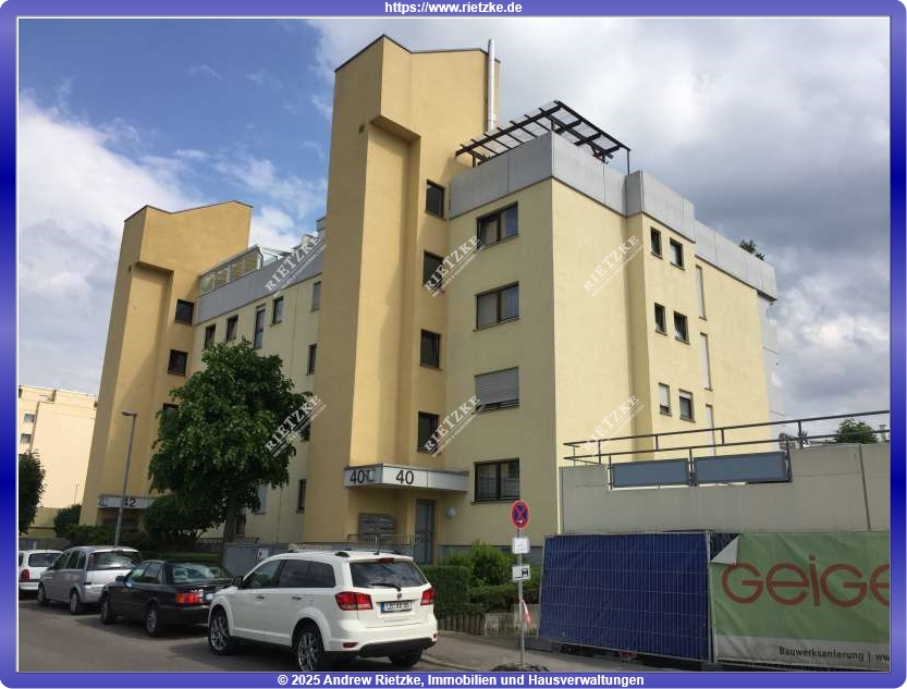 ARI-9310-Tamm-ETW-Hausansicht - 1 OG. Wohnung mit Balkon und TG.- Stellplatz – vermietet