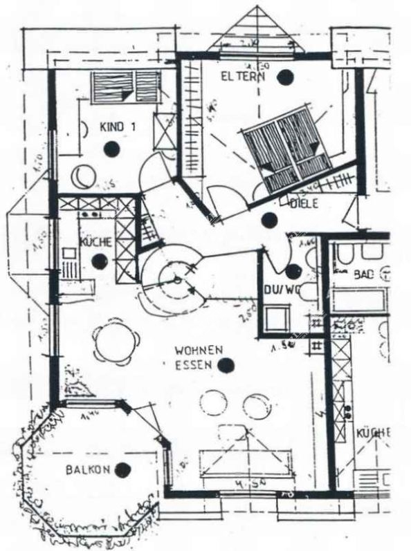 ARI-9219-Grundriss-1 - Große Maisonettewohnung mit Balkon, EBK und Garage