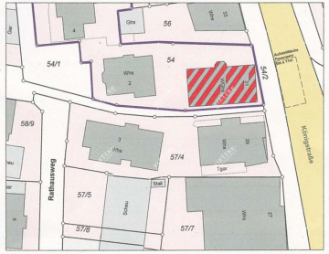 Raumwunder, Büroräume auf 2 Ebenen mit viel Platz, 7 Räume, EBK, Garage und Stellplatz - ARI-10951-Lageplanskizze (4460)