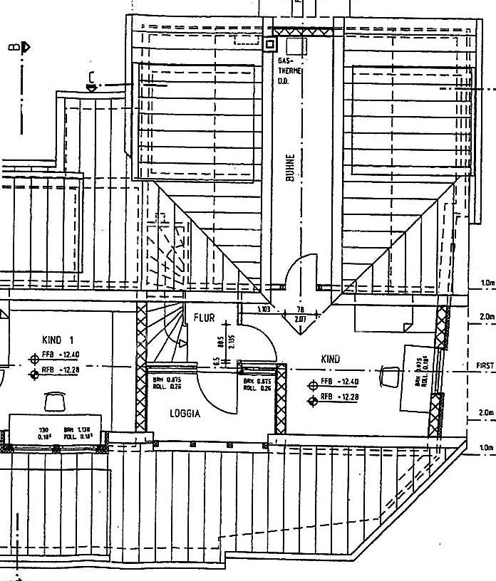 ARI-9337-Grundriss-2 - Individuell, geschnittene Dachgeschoss Maisonettewohnung mit EBK, Dachloggia und TG.-Platz