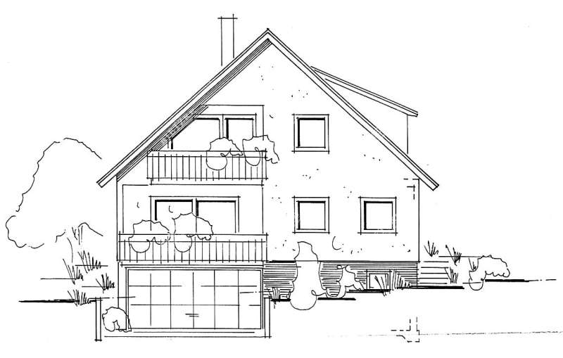 ARI-9343-EFH-Vaihingen-Ansicht - Freistehendes 1-2 Fam-Wohnhaus mit EBK, Garten und Doppelgarage in ruhiger und beliebter Wohnlage