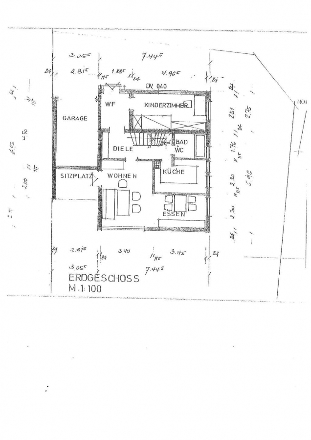 Rietzke EFH Rutesheim Grundris - Tolles sonniges Grundstück, komplett renovierungsbedürftiges Häuschen für erfahrene Handwerker red.
